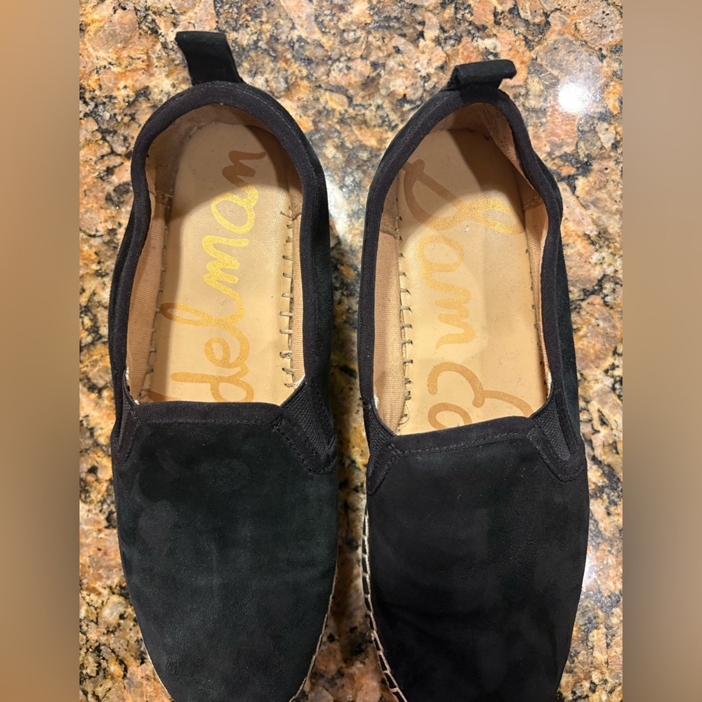 Sam Edelman Women's Carrin Platform Espadrille Slip-On Shoe Black Suede Size: 7M - Picture 4 of 13